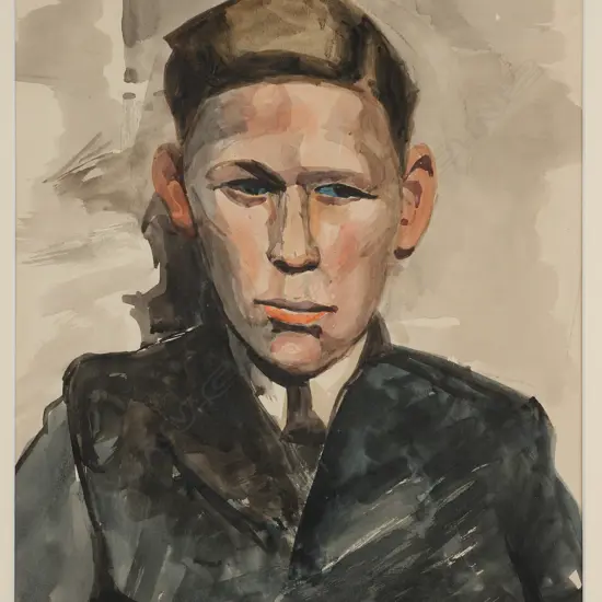 Paula Fischer (1873-1950) - Untitled portrait of a man (possibly the artist's brother),